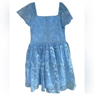 Haute Hippie Light Blue Floral Kids Dress
